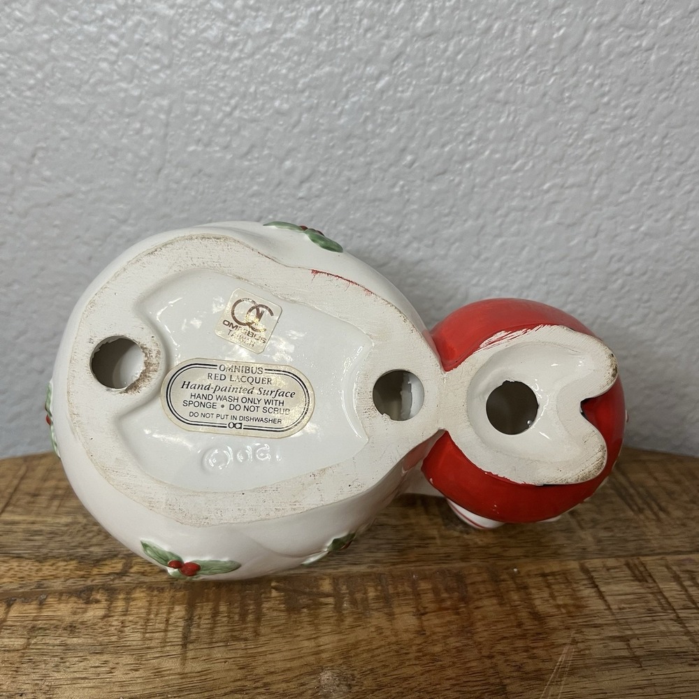 VTG  FITZ AND FLOYD‎ OMNIBUS Candle Holder Christmas SANTA Votive Dish - Picture 2 of 8